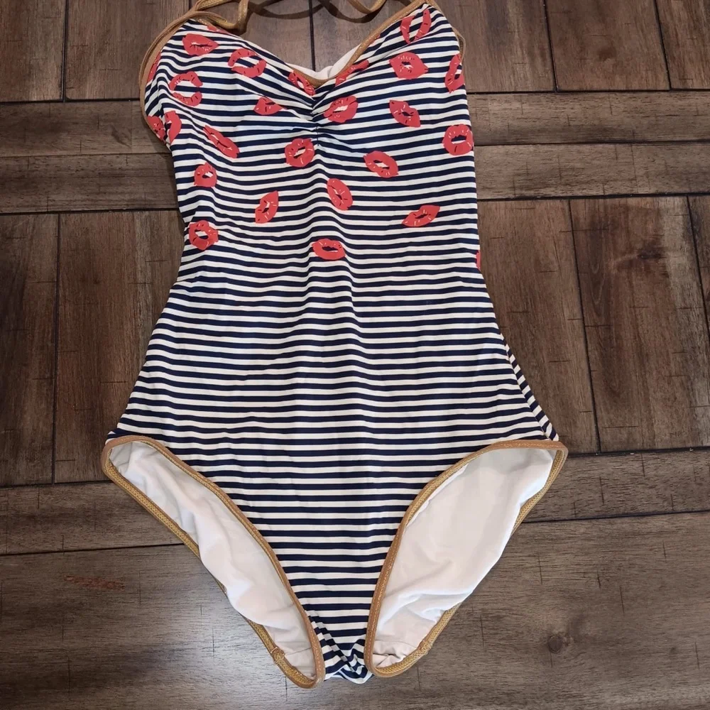 MARC by Marc Jacobs Mademoiselle One Piece Swimsuit Small Women Novelty Print